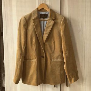 J.Crew Parke Blazer Corduroy Tan Melted Caramel Size 8 EUC